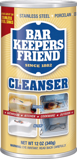 Bar Keepers Friend cleanser canister